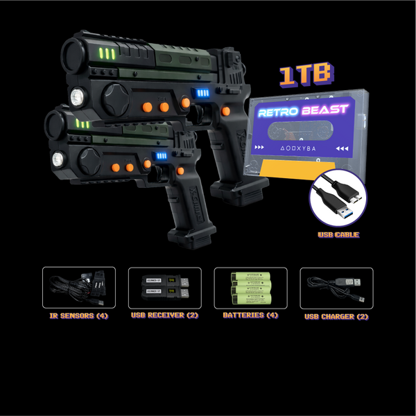 2 Player Set + Retro Beast (1TB) / Black