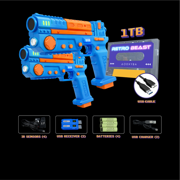 2 Player Set + Retro Beast (1TB) / Blue