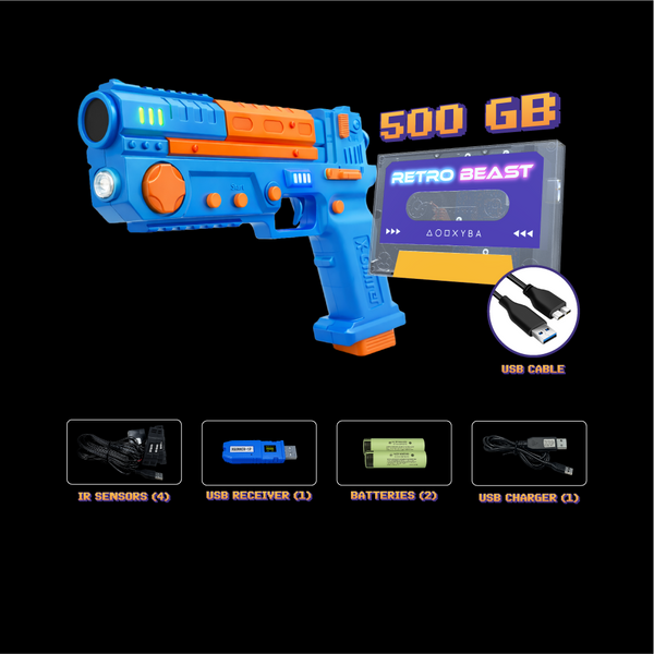 1 Player Set + Retro Beast (500GB) / Blue